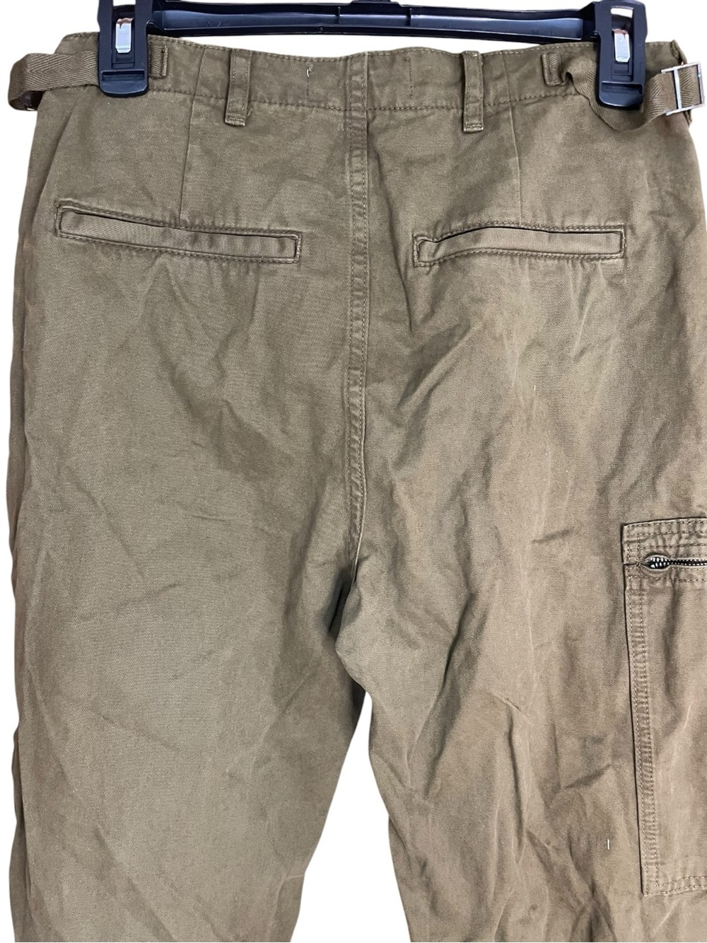 Zara The Macy Cargo Trousers Khaki Green - Picture 7 of 16